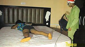 black babe pussy drilled missionary monster bbc xmas cumshot