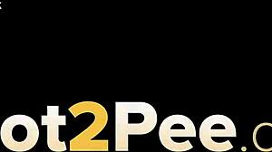 pretty girl pees nature wild 🌿💦