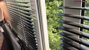 Husband Films Wife's Wet Cock Sucking Facial for Friends