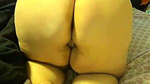 curvy bbw teases huge ass in doggystyle twerk