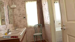 naughty japanese brunette tiny tits blowjob bliss