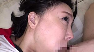 Wanna see huge-titted Japanese volleyball girl's secret practice?