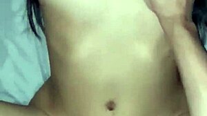 pov asian babe rides cock doggy style moaning to belly cumshot compilation.