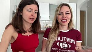 blonde lovers gina gerson and maya rose chat dirty over coffee