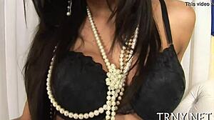 whoa this chic shemale slut takes anal first time deeper 😍🍑💦