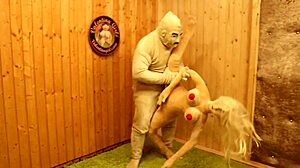 blonde sex dolls catalina and marsalina valentina share interracial anal pounding