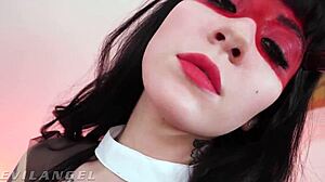 Goth charlotte screams through double anal in devilish gangbang bash