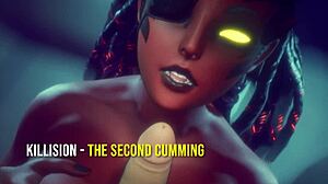 killision's second cumming has her bent over with big tits dripping cum 💦😈