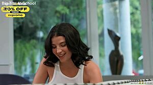 masked la sirena69 jerks off big cock in brazzers bedroom scene