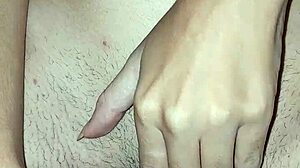 petite teen wife masturbates shaved clit with toy wet pussy