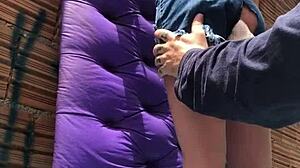 Married Ass Toyed Outdoor In Favela With Amateur Fuck Doll