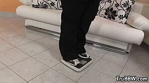 I rescue desperate plump bbw and she rewards me pounding her fat ass and tits