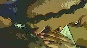 ebony pussy takes wet dildo and tongue team tag