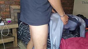 grace spidergirl's petite ass stretched and overflowing with hot anal creampie cum