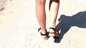 Naked on street flashing milf ass publicly