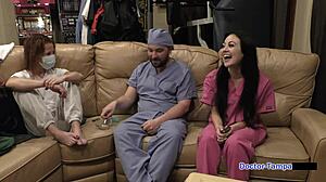 dr tampa turns blaire celeste into pierced nipple guinea pig in hospital humiliation