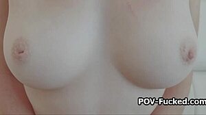 pov perky freckled redhead teen sucks and titfucks my cock hard