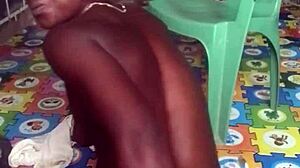 Ecstatic Crazybitch Twerks Naked Before Dildo Fucks Her Ass and Pussy Wildly