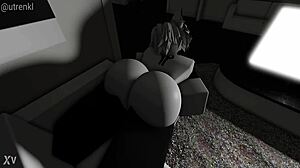 she's a big-titted cat girl riding my monster cock ass bouncing cum everywhere