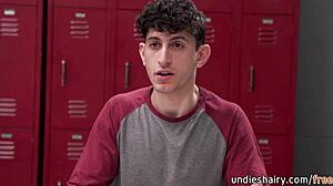 busty blonde teacher rachael cavalli makes students lick her hairy bush in threesome