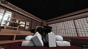 ROBLOX SLUT Returns with Friend for Creampie Threesome