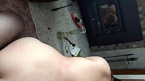fiery amateur sex by the fireplace, wanna watch?