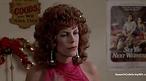 Jamie Lee Curtis Topless Tease In Trading Places Scene