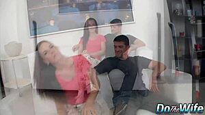 black bull drills alicia jones' pussy as cuck husband stares!