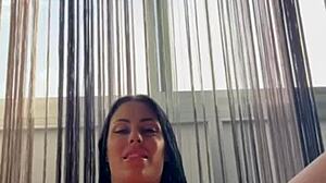 Sapphire the busty brunette's masturbation orgasm compilation