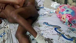 Woke Tipsy Ebony Girlfriend From Sleep Dick In Pussy Spanking Hard Part 3!