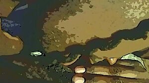 ebony pussy takes wet dildo and tongue team tag