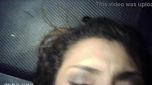 Behind the scenes glasses cam catches half-asian big-boob babe powerfucked loud in shaved pussy