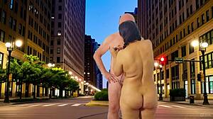 Agarabas and Olpr's public night shave preview with footjob tease