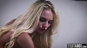 Mature Cop Pounds Petite Russian Teen Niece. Big dick doggystyle bends her over hairy pussy.