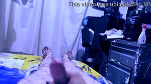 horny latina tranny sis sends accidental striptease vid?