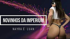 Skinny Brunette Gags on Monster Cock Deepthroat Creampie!