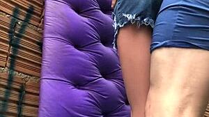 Married Ass Toyed Outdoor In Favela With Amateur Fuck Doll