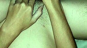 petite teen wife masturbates shaved clit with toy wet pussy