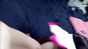 i can't resist this hot black princess slurping my white cock so skinny