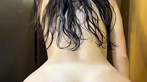 Shower-Fresh College Girl's Curvy Lap Dance Turns into Rough Cowgirl Ride