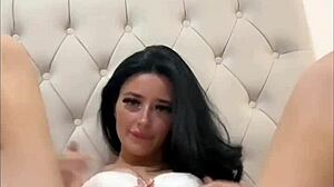 super horny british webcam slut masturbates with dildo solo pov