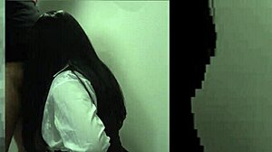 mi mejor amigo's college uniform latina novia bent over doggystyle shaved pussy close-up at my house