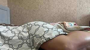 Stepmom spreads legs wide begging please cum inside her deep