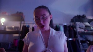 naughty milf pegs husband's ass with strapon then milks his cum rough bdsm