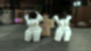 ROBLOX SLUT Returns with Friend for Creampie Threesome