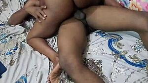 Woke Tipsy Ebony Girlfriend From Sleep Dick In Pussy Spanking Hard Part 3!