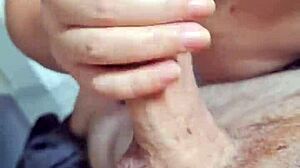 Watch This Japanese Teen Handjob Her Friend's Cock Uncensored!