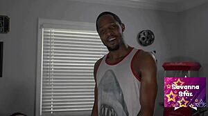 savanna's curvy body roughed up in bbc threesome