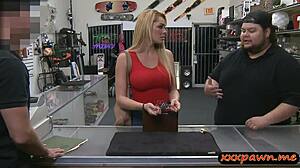 blonde big tits babe sneaks pawn fuck on hidden cam