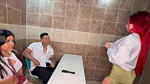 😏 milf teacher + 2 students = wet threesome doggystyle! jaco newman nails it part 1 🔥